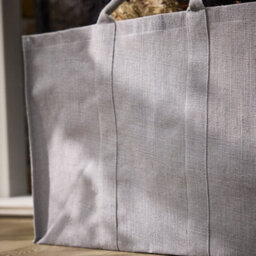 Dibor Traditional French Grey Firewood Log Storage Jute Bag - thumbnail 2