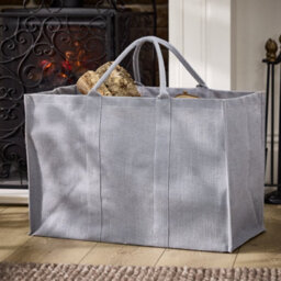 Dibor Traditional French Grey Firewood Log Storage Jute Bag - thumbnail 1