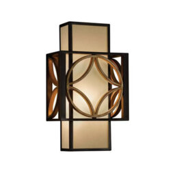 Feiss Remy 1-Light Wall Light Heritage Bronze Iron Fittings, Bronze Organza Shade, Dimmable E14 Bulb, Elegant Indoor Lighting - thumbnail 1