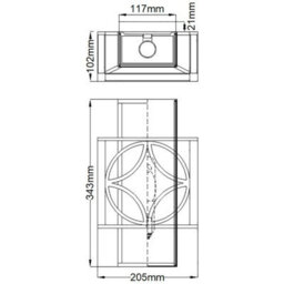 Feiss Remy 1-Light Wall Light Heritage Bronze Iron Fittings, Bronze Organza Shade, Dimmable E14 Bulb, Elegant Indoor Lighting - thumbnail 2
