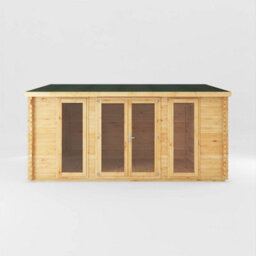 Waltons 5M X 4M 28mm Wooden Log Cabin Home Office Garden Room - thumbnail 5