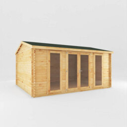 Waltons 5M X 4M 28mm Wooden Log Cabin Home Office Garden Room - thumbnail 3