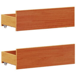 Berkfield Bed Frame Without Mattress With Headboard Wax Brown 120X190 Cm Small Double Solid Wood Pine - thumbnail 8