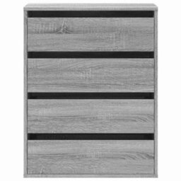 Berkfield Corner Chest Of Drawers Grey Sonoma 60X41X76 Cm Engineered Wood - thumbnail 4