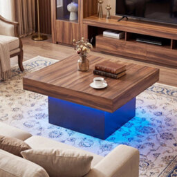 Coffee Table Square Center Table W/ Led Lights - thumbnail 5