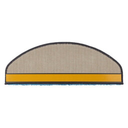 Floordirekt Sphinx Self Adhesive Edged Soft Shaggy Stair Tread Mat For Indoor Stairs Semicircular Light Blue 23.5 X 65 Cm - thumbnail 2