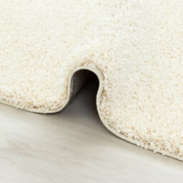 Uetian Cream Shaggy Rug Soft Dense Pile Modern Area Floor Rug (120X170 Cm) - thumbnail 3