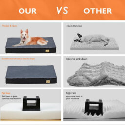 Bingopaw 105X70X10Cm Flat Dog Bed Pet Crate Cushion Mattress With Removable Cover Waterproof - thumbnail 4