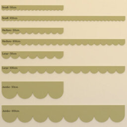 Large Scallop Trim - 1M Long - Wall And Shelf Edging Mdf Wood - (By Trims & Co) - thumbnail 7