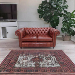 Chesterfield 2 Seater Old English Chestnut Leather Sofa Settee Bespoke In Classic Style - thumbnail 2