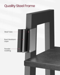 LEDREM Ladder Shelf, 5-Tier Bookshelf, Storage Rack, Bookcase, For Living Room, Kitchen, Bedroom - thumbnail 5