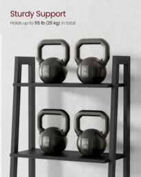 LEDREM Ladder Shelf, 5-Tier Bookshelf, Storage Rack, Bookcase, For Living Room, Kitchen, Bedroom - thumbnail 8