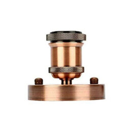 Industrial Semi Flush Light E27 Lamp Holder Retro Single Head Ceiling  Lamp Holder 110-240V - thumbnail 3