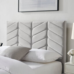 Ecasa Mateo Light Grey Plush Velvet Fabric King Size 5 Ft Bed Frame With Ottoman Storage - thumbnail 4