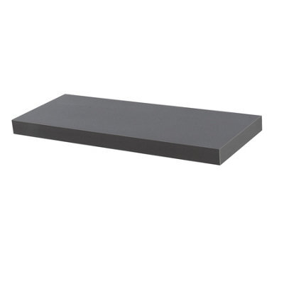 Harbour Housewares Grey Modern Floating Wall Shelf - 60Cm - image 1