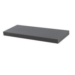 Harbour Housewares Grey Modern Floating Wall Shelf - 60Cm - thumbnail 1