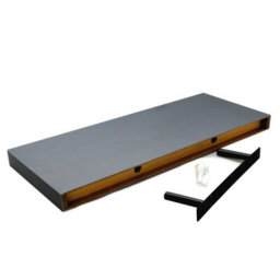 Harbour Housewares Grey Modern Floating Wall Shelf - 60Cm - thumbnail 5