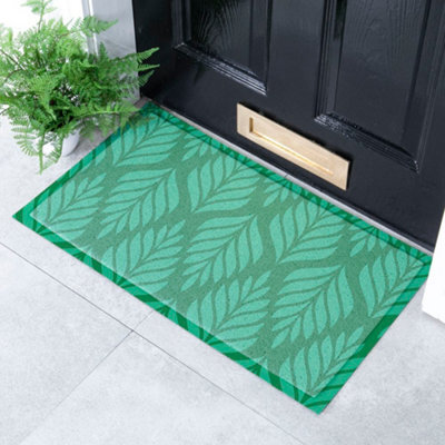 Native Natural Green Palms Indoor & Outdoor Doormat - 70X40Cm - image 1