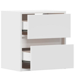 Berkfield Tv Wall Cabinets With Led Lights 2 Pcs White 41X31X45 Cm - thumbnail 9