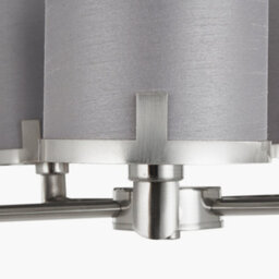 Pacific Lifestyle Midland Brushed Nickel And Grey Marble Effect 5 Arm Pendant - thumbnail 8