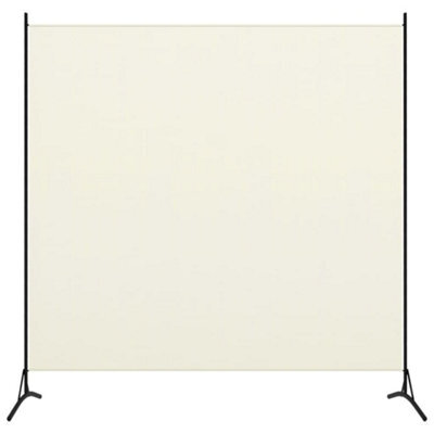 Berkfield 1-Panel Room Divider Cream White 175X180 Cm - image 1