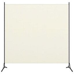 Berkfield 1-Panel Room Divider Cream White 175X180 Cm - thumbnail 1
