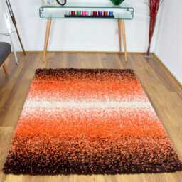 "Bravich Orange Blend Thick Shaggy Rug - California - 80X150Cm (2'8""x5')" - thumbnail 2