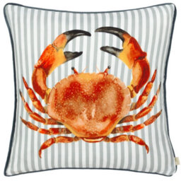 Evans Lichfield Salcombe Octopus Piped Polyester Filled Cushion, Blue, 43 X 43Cm - thumbnail 1
