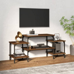 Berkfield Tv Cabinet Brown Oak 117X35X52 Cm Engineered Wood - thumbnail 1