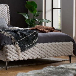 Boldair Birlea Tilly Off White Faux Fur Bed Frame King Size - thumbnail 8