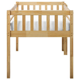 Beliani Mid Sleeper Bed Wood Peipin 90 X 200 Cm (Eu Single) Light Brown - thumbnail 6
