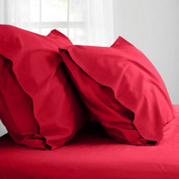 Ameha Pillowcase Pair Red Microfiber Pillowcase-Soft Envelope Closure Pillowcase, Machine Washable Bedding Pillow Cover 50X75Cm - thumbnail 5