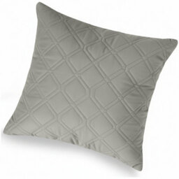 Ameha Silver Embossed Diamond Velvet Cushion Cover, 18X18 Inch, Anti Allergic, Breathable & Ultra Soft