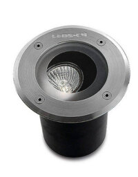 Luminosa Lighting Luminosa Gea Light Round Recessed Floor Light Stainless Steel Aisi 316 Ip67, Gu10