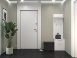 Duo Shoe Cabinet And Coat Rack Matte White - thumbnail 2