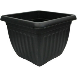 30M Square Athens Deep Planter Plant Flower Pot Plastic Black Garden Grow Container - thumbnail 3