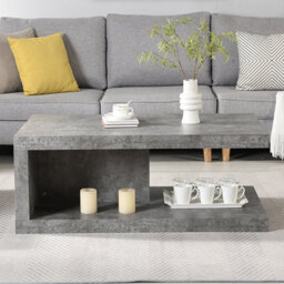 Furniture in Fashion Lyra Wooden Coffee Table In Concrete Effect - thumbnail 2