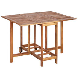 Beliani Garden Dining Set 4 Seater Frassine With Parasol (12 Options) Acacia Wood Natural - thumbnail 5
