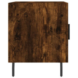 Berkfield Bedside Cabinets 2 Pcs Smoked Oak 40X40X50 Cm Engineered Wood - thumbnail 8