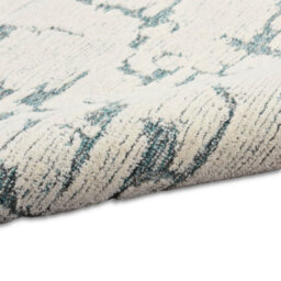 Teal Abstract Handmade Luxurious Modern Wool Rug For Bedroom & Living Room-236Cm X 297Cm - thumbnail 6