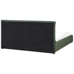 Beliani Ottoman Bed Fabric Bajonna 180 X 200 Cm (Eu Super King) Dark Green - thumbnail 8