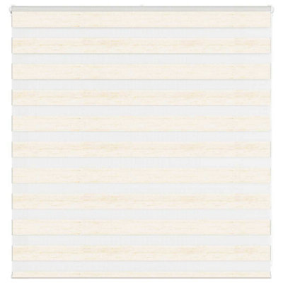 Berkfield Zebra Blind Marble Beige 140X100 Cm Fabric Width 135.9 Cm Polyester - image 1