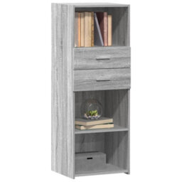 Berkfield Highboard Grey Sonoma 45X42.5X124 Cm Engineered Wood - thumbnail 3