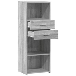 Berkfield Highboard Grey Sonoma 45X42.5X124 Cm Engineered Wood - thumbnail 7