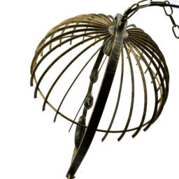 Industrial Bird Cage Ceiling Chandelier Loft Brushed Copper Pendant Light Metal  Fitting For Home Office Bedroom Coffee Shop - thumbnail 2