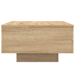 Berkfield Coffee Table With Led Lights Sonoma Oak 55X55X31 Cm - thumbnail 7