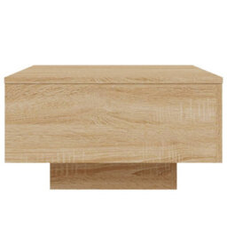 Berkfield Coffee Table With Led Lights Sonoma Oak 55X55X31 Cm - thumbnail 8