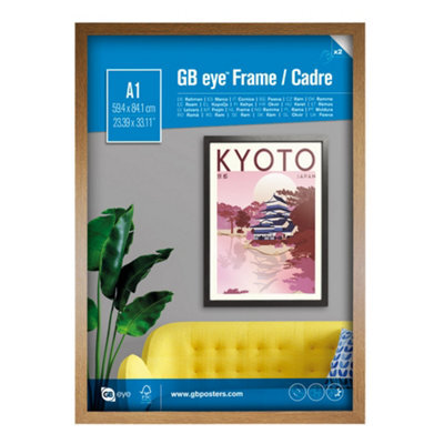 Gb Eye Contemporary Wooden Oak Picture Frame - A1 - 59.4 X 84.1Cm - image 1