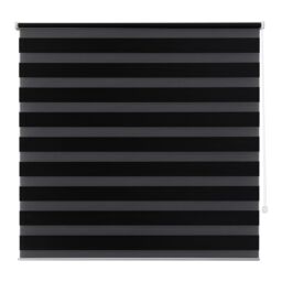 GoodHome Elin Corded Black Day & Night Roller Blind (W)180Cm (L)180Cm - thumbnail 2