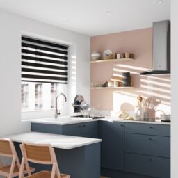 GoodHome Elin Corded Black Day & Night Roller Blind (W)180Cm (L)180Cm - thumbnail 6